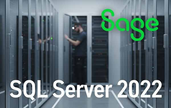 Serverraum mit dem Text SQL Server 2022