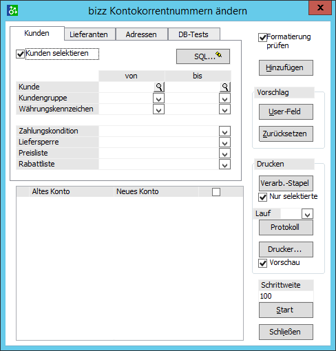 Kontokorrentennummer ändern