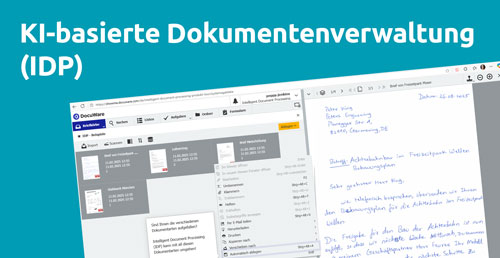 KI-basierte Dokumentenverwaltung Grafik