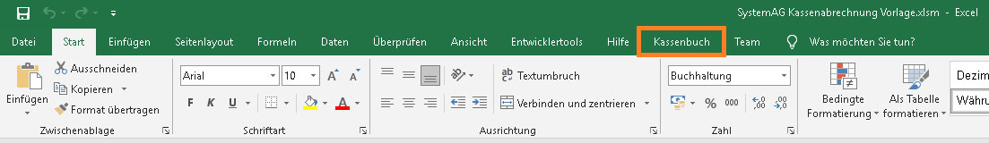 Excel Kassenbuch