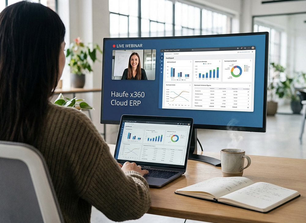 Laptop mit der geöffneten DocuWare Anwendung