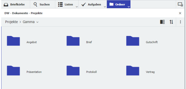 DocuWare Ordnerstruktur