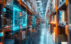 digitalisiertes modernes Lager 