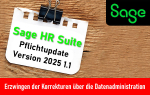 Montage Sage HR Suite Korrekturen über Datenadminstration