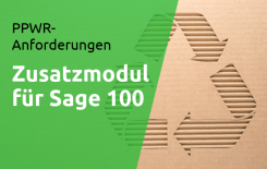 PPWR-Zusatzmodul Bildmontage mit Recycling-Logo