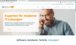 Monitor mit neuer Website