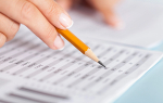Peridenabschluss mit Bleistift und Ausdruck