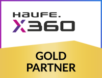 Logo Haufe X360 Gold Partner