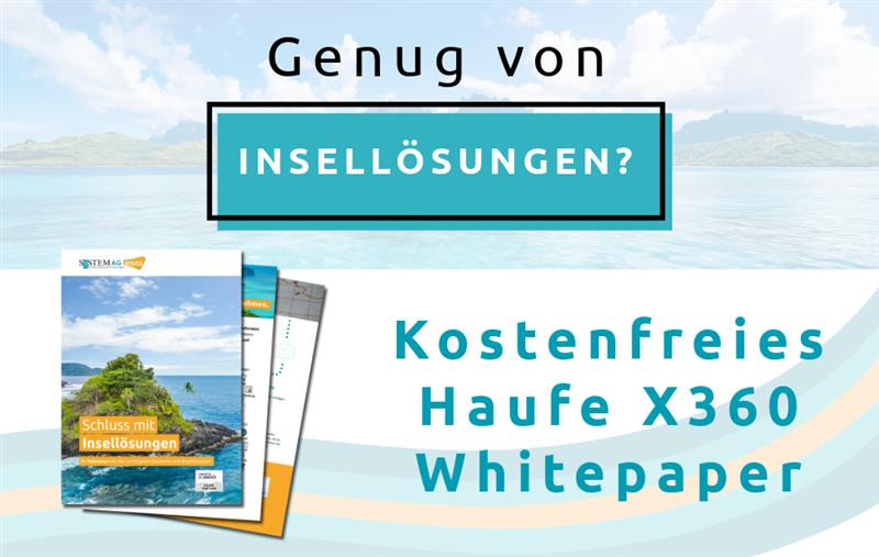 Haufewhitepaper mit Headline genug von insellösungen